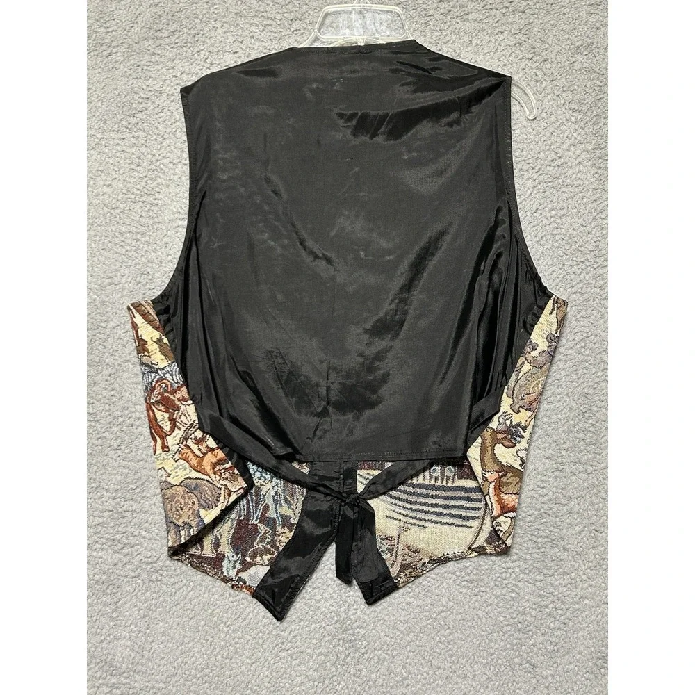 VTG Bobbie Brooks Noahs Ark Vest Sz M Animals Lions Elephant Deer Christian - Picture 11 of 11